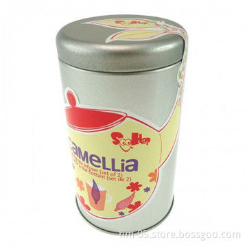 Round Tin Can for Coffee Beans, Food, Candy, Chocolates, Sweets, Gifts, with 0.23mm Thickness